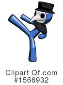 Blue Design Mascot Clipart #1566932 by Leo Blanchette