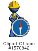 Blue Design Mascot Clipart #1570842 by Leo Blanchette