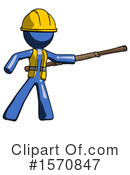 Blue Design Mascot Clipart #1570847 by Leo Blanchette