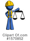 Blue Design Mascot Clipart #1570852 by Leo Blanchette