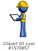 Blue Design Mascot Clipart #1570857 by Leo Blanchette