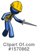Blue Design Mascot Clipart #1570862 by Leo Blanchette