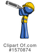 Blue Design Mascot Clipart #1570874 by Leo Blanchette