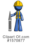Blue Design Mascot Clipart #1570877 by Leo Blanchette