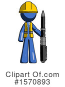 Blue Design Mascot Clipart #1570893 by Leo Blanchette