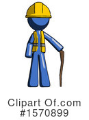 Blue Design Mascot Clipart #1570899 by Leo Blanchette