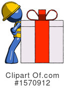 Blue Design Mascot Clipart #1570912 by Leo Blanchette