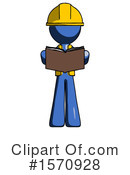 Blue Design Mascot Clipart #1570928 by Leo Blanchette