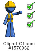 Blue Design Mascot Clipart #1570932 by Leo Blanchette