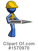 Blue Design Mascot Clipart #1570970 by Leo Blanchette