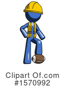 Blue Design Mascot Clipart #1570992 by Leo Blanchette