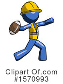 Blue Design Mascot Clipart #1570993 by Leo Blanchette