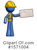 Blue Design Mascot Clipart #1571004 by Leo Blanchette