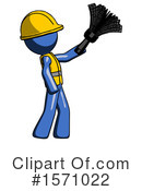 Blue Design Mascot Clipart #1571022 by Leo Blanchette