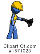 Blue Design Mascot Clipart #1571023 by Leo Blanchette