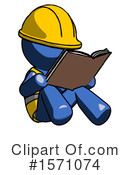 Blue Design Mascot Clipart #1571074 by Leo Blanchette