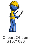 Blue Design Mascot Clipart #1571080 by Leo Blanchette