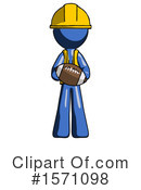 Blue Design Mascot Clipart #1571098 by Leo Blanchette