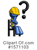 Blue Design Mascot Clipart #1571103 by Leo Blanchette