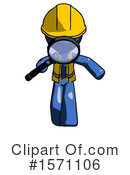 Blue Design Mascot Clipart #1571106 by Leo Blanchette