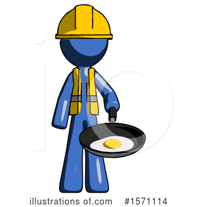 Royalty-Free (RF) Blue Design Mascot Clipart Illustration by Leo Blanchette - Stock Sample #1571114