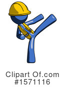 Blue Design Mascot Clipart #1571116 by Leo Blanchette