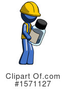 Blue Design Mascot Clipart #1571127 by Leo Blanchette