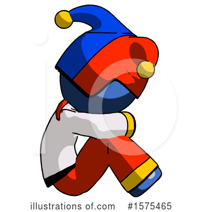 Royalty-Free (RF) Blue Design Mascot Clipart Illustration by Leo Blanchette - Stock Sample #1575465