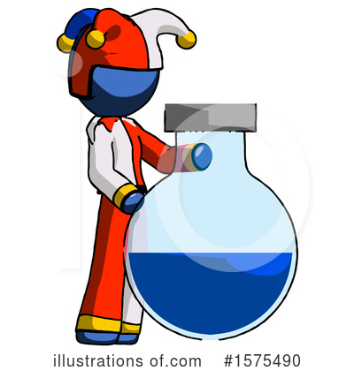 Royalty-Free (RF) Blue Design Mascot Clipart Illustration by Leo Blanchette - Stock Sample #1575490