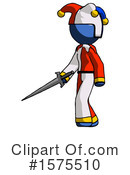Blue Design Mascot Clipart #1575510 by Leo Blanchette