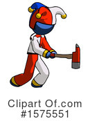 Blue Design Mascot Clipart #1575551 by Leo Blanchette