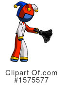 Blue Design Mascot Clipart #1575577 by Leo Blanchette