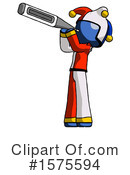 Blue Design Mascot Clipart #1575594 by Leo Blanchette
