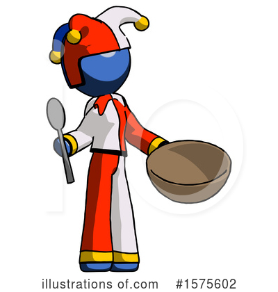 Royalty-Free (RF) Blue Design Mascot Clipart Illustration by Leo Blanchette - Stock Sample #1575602
