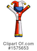 Blue Design Mascot Clipart #1575653 by Leo Blanchette