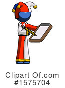Blue Design Mascot Clipart #1575704 by Leo Blanchette
