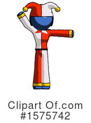 Blue Design Mascot Clipart #1575742 by Leo Blanchette