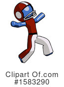 Blue Design Mascot Clipart #1583290 by Leo Blanchette