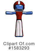 Blue Design Mascot Clipart #1583293 by Leo Blanchette