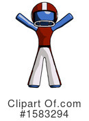 Blue Design Mascot Clipart #1583294 by Leo Blanchette