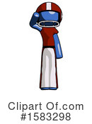 Blue Design Mascot Clipart #1583298 by Leo Blanchette