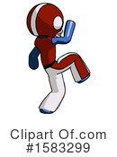 Blue Design Mascot Clipart #1583299 by Leo Blanchette