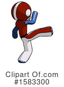 Blue Design Mascot Clipart #1583300 by Leo Blanchette