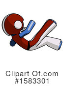 Blue Design Mascot Clipart #1583301 by Leo Blanchette