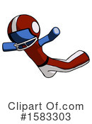 Blue Design Mascot Clipart #1583303 by Leo Blanchette