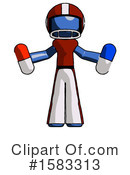 Blue Design Mascot Clipart #1583313 by Leo Blanchette