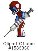Blue Design Mascot Clipart #1583330 by Leo Blanchette