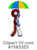 Blue Design Mascot Clipart #1583353 by Leo Blanchette