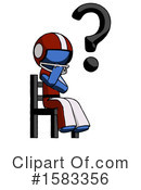 Blue Design Mascot Clipart #1583356 by Leo Blanchette