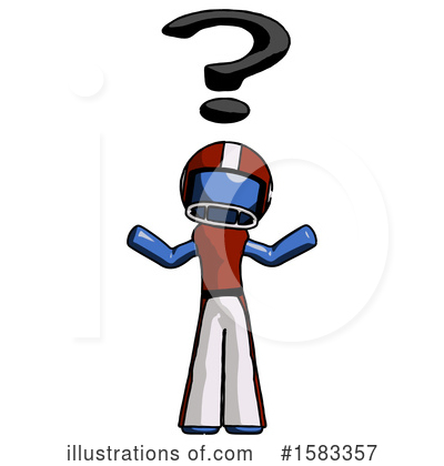 Royalty-Free (RF) Blue Design Mascot Clipart Illustration by Leo Blanchette - Stock Sample #1583357